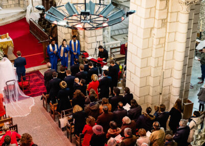 cérémonie de mariage à l'église, Indre