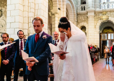 cérémonie religieuse de mariage à l'église